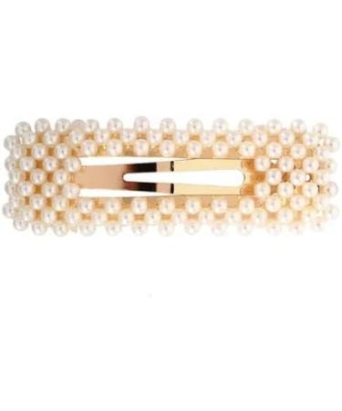 Glamza Pearl Hair Clips - Set of 3 Elegant and Stylish Barrettes for All Occasions - 8cm - Buy Online on GoSupps.com