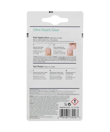 Nailene Ultra Quick Nail Glue 0.10 oz - Pack of 6 | Fast-Setting Adhesive for Strong and Long-Lasting Manicures - Buy Online on GoSupps.com