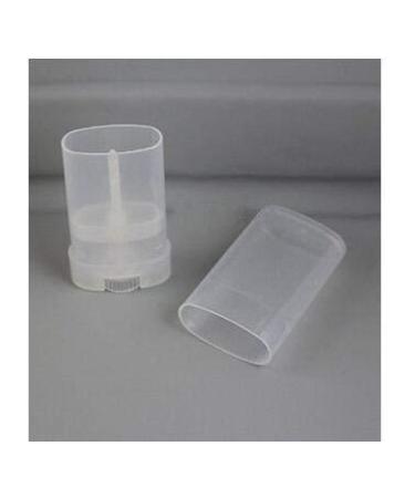 15 ml Transparent Empty Plastic Oval Deodorant Container - Lip Gloss Balm Tubes for DIY Lip Balm & Lipstick (Pack of 10) - Buy Online on GoSupps.com