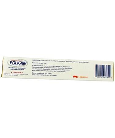 Super Poligrip Free Cream 2.4oz/68g - Pack of 1 - Buy Online on GoSupps.com