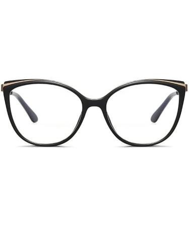 PARWANA Anti Eye Strain Computer Readers - Oversized Blue Light Blocking Cat-Eye Glasses +100 E1 - Buy Online on GoSupps.com