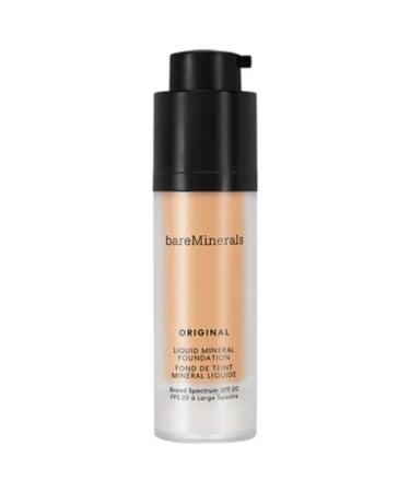 bareMinerals Original Liquid Mineral Foundation Broad Spectrum SPF 20  Warm Tan 22  1 fl. oz
