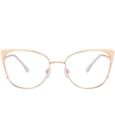Metal Anti Eyestrain Blue Light Blocking Readers - Comfort Eyeglasses 1.50 | Stylish Flat Light Mirror Glasses - Buy Online on GoSupps.com