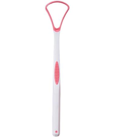 Ioiuskku Tongue Scraper - Soft Oral Hygiene Tool for Fresh Breath | Professional Cleaning Brush for Adults & Kids - Pink - Buy Online on GoSupps.com