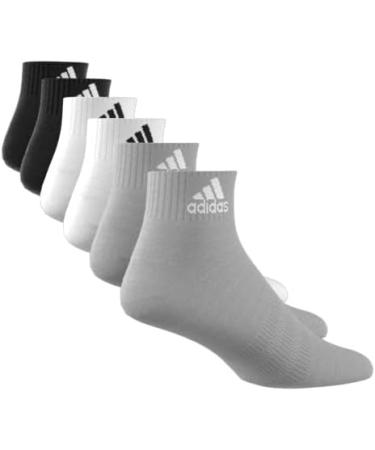 Buy adidas Unisex Cushioned Sportswear Ankle Socks - 6 Pairs (Size 34-36) - White & Black | International Shipping Available - Buy Online on GoSupps.com