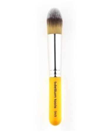 Bdellium Tools Travel Line Pointed Foundation Brush Yellow
