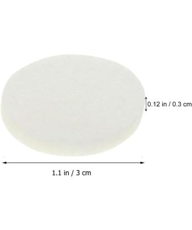 Doitool 50 Pack Essential Oil Necklace Pads - Cotton Aroma Diffuser Refill Pads for Fragrant Jewelry - White - Buy Online on GoSupps.com