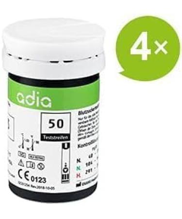 Adia Blood Sugar Test Strips - 200 Pieces for Diabetes Control | Compatible with Adia Meter - Buy Online on GoSupps.com