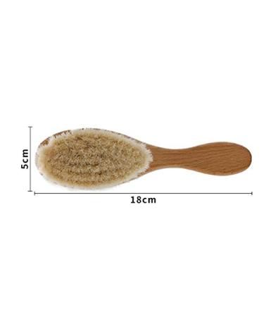 Natural Wooden Handle Soft Press Baby Hairbrush and Super Soft Hair Suitable for Newborns and Children's Natural Wooden Handles Soft Press - Buy Online on GoSupps.com