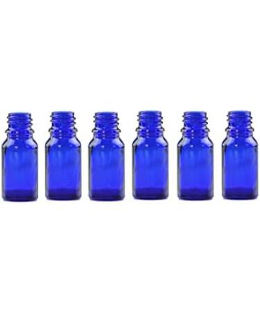 6Pcs Empty Blue Glass Nasal Spray Bottles - Refillable Fine Mist Sprayers for Makeup Colloidal Silver & Saline - 10ml (0.34oz) - International Shipping Available - Buy Online on GoSupps.com