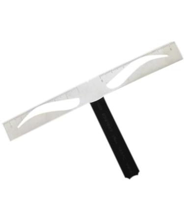 FOMIYES Eyebrow Shapes Stencil 2 Pcs Eyebrow Grooming Stencil Eyebrow Stencil Template Positioning Ruler Stainless Steel - Buy Online on GoSupps.com