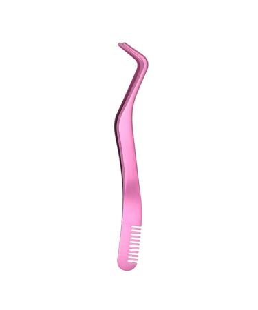 Fiber tip eyelash tweezers for eyelash extensions stainless steel tweezers Professional eyebrows kamm tools eyelashes make-up b stainless steel