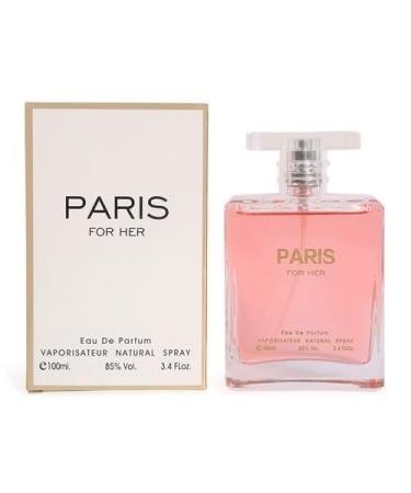PARIS FOR HER Eau de Parfum 3.4 Fl. Oz. Floral Aldehyde fragrance for women. - Buy Online on GoSupps.com