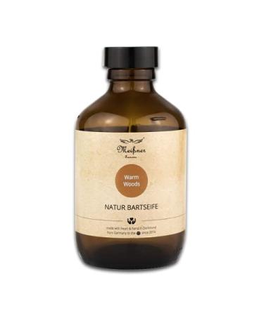 Meißner Tremonia Natur Bart soap based on organic olive oil extra nativ organic coconut oil organic glycerin and natural pure essential oils for your beard/your beard care - 200ml (warm woods) warm woods 200ml