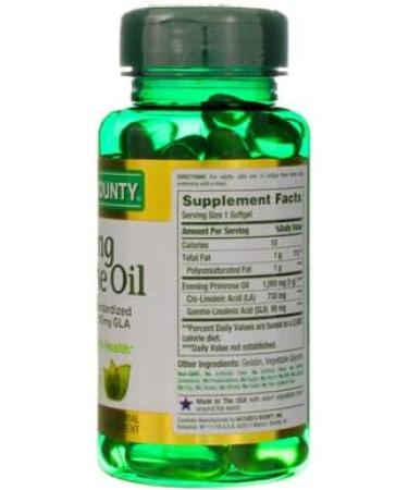 Nature's Bounty Evening Primrose Oil 1000 mg Softgels 60 ea - Buy Online on GoSupps.com