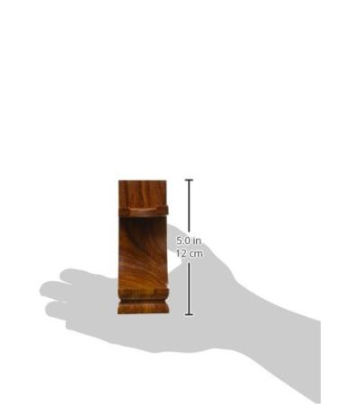 Mission Style Walnut Finish Shave Stand for Razor and Brush | Fits Standard Size Shave Brushes (22mm Knots or Less) - Buy Online on GoSupps.com