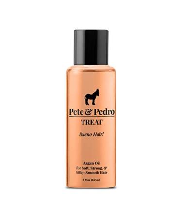 Pete & Pedro TREAT - Argan Oil Moisturizing Hair Treatment | Keeps Hair Soft, Strong, Frizz-Free, Silky, & Shiny | Helps Dry & Damaged Hair, Skin, Nails, & Cuticles | As Seen on Shark Tank, 2 oz. - Buy Online on GoSupps.com