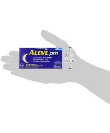 40 Count Aleve PM Caplets - Naproxen Sodium 220mg Pain Reliever/Fever Reducer/Sleep Aid - Buy Online on GoSupps.com