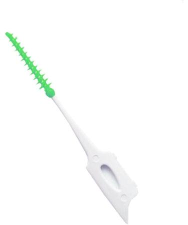 CUTICATE Lot 160 Silicone Dental Floss Interdental Brush Toothpick Cleaner - Green 8.5 cm | Essential Oral Care Tool for Effective Gum Health - Buy Online on GoSupps.com