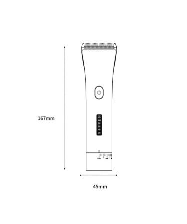 Professional Electric Hair Clipper for Home Use - Self-Cutting & Shaving - 167mm Onecolor - Buy Online on GoSupps.com