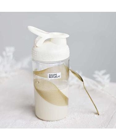 Shape Republic BlenderBottle - 500ml BPA-Free Protein Shaker & Water Bottle with Blender Ball | Gold | Perfect for Smoothies & Measured Ingredients - Buy Online on GoSupps.com