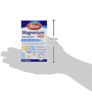 Buy Abtei Magnesium 400 - High Dose 30 Tablets for Optimal Health | International Shipping - Buy Online on GoSupps.com