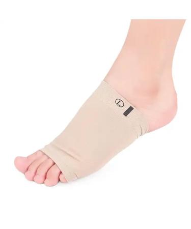 Jesata Compression Cushioned Arch Support Sleeves for Men & Women | Elastic Reusable Gel Pad Fabric Arch Socks | Ideal for Plantar Fasciitis Flat Feet Heel Spurs and High/Low Arches | 1PAIR (Gray) - Buy Online on GoSupps.com
