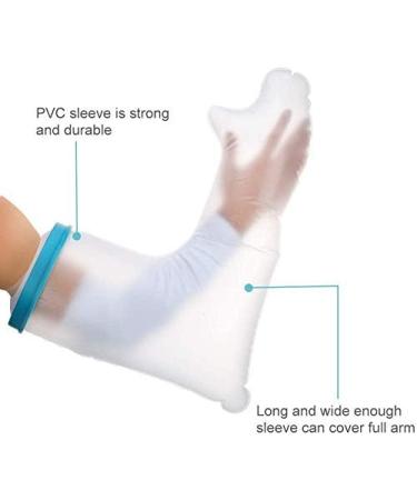 Adult Waterproof Arm Cast Cover - 62cm Transparent Shower Sleeve for Broken Hand Injury - Protective Bag for Bathing - Buy Online on GoSupps.com