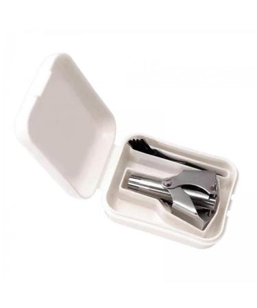 Folpus 2x Men Manual Nose Hair Trimmer Compact Nose Hair Trimming Tool