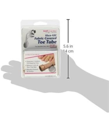 PediFix Visco-GEL Fabric-Covered Toe Tube - Small | Pain Relief for Corns, Calluses, and Hammer Toes - Buy Online on GoSupps.com