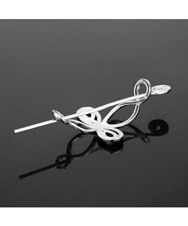 Lurrose Silver Celtic Knot Hair Stick - Vintage Metal Hair Slide for Women - Buy Online on GoSupps.com