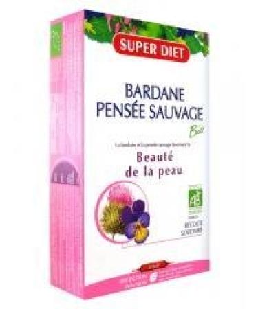 Super Diet Organic Burdock Wild Pansy 20 Phials by Super Diet