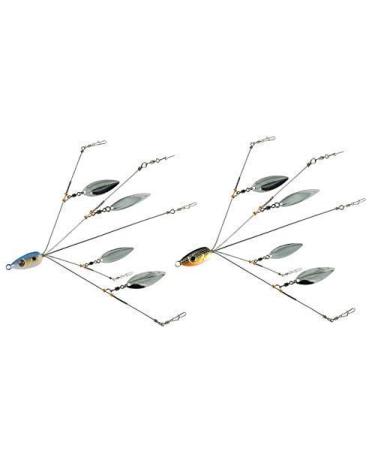 5 Arms Alabama Umbrella Rig Fishing Ultralight Tripod Bass Lures Bait Kit Junior Ultralight Willow Blade Multi-Lure Rig bluegray - Buy Online on GoSupps.com