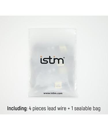 iStim 45 Lead Wires Replacement for TENS/EMS/IF Electrodes - 4 Pack of 2mm Pin Cable Connectors - Compatible Electrotherapy Accessories - Buy Online on GoSupps.com