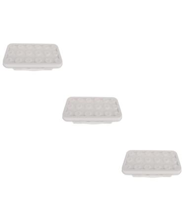 Alipis 3pcs Egg Storage Box Small Refrigerator for Room Display Egg Organizer Decorate Portable re-usable