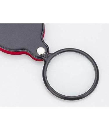 Magnifying 50mm Handheld Magnifying Glass 8X Leather Pocket Magnifier Foldable Mini Size Reading Magnifier Loupe Portable Black Gift Lupa (Magnification : 8X) Good Times - Buy Online on GoSupps.com