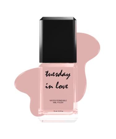 Halal Nail Polish by Tuesday in Love | WUDU & Ablution Permissible Vegan Nail Polish | Oxygen & Water Permeable | Fast Drying Breathable Nail Polish - Non-Toxic & Cruelty-Free | ISNA Canada Certified (First Kiss)