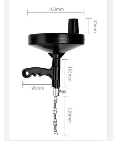 Hand-cranked Toilet Sewer Dredging Tool - Drain Pipe Spiral Pipe Cleaning Pipe Tool Bathroom Toilet Kitchen Sewer Sink Rotating Pipe Sewer Hair Remover Tool - Buy Online on GoSupps.com