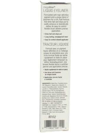 Wet n Wild MegaLiner Liquid Eyeliner - Black 0.12 fl oz | Long-Lasting Precision - Buy Online on GoSupps.com