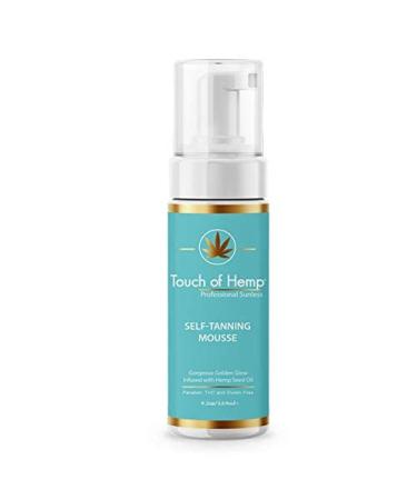 Touch of Hemp Premium Self-Tanning Mousse | Sunless Streak Free Foam | Quick Drying | Natural Golden Tan | Best Self Tanner - Buy Online on GoSupps.com
