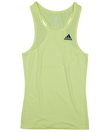 adidas Youth Big Girls Perfect Rib Tank Large Glow