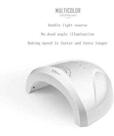 48W UV LED Nail Lamp Professional Gel Lamp UV Smart Auto-Sensing Nail Art Curing Dryer Light Nail Gel Machine White - Buy Online on GoSupps.com
