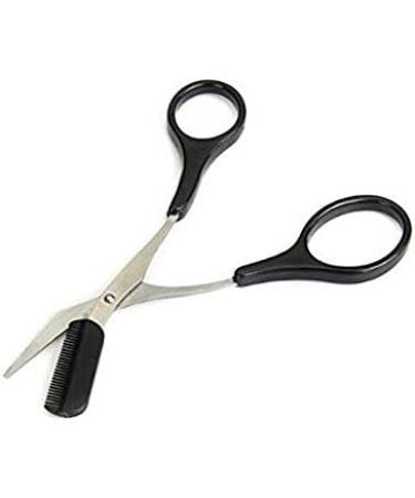 Professional Precision Eyebrow Trimmer with Comb - Non-Slip Shear Scissors for Men - Buy Online on GoSupps.com