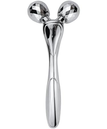 Black Y-Shaped 3D Metal Facial Roller - Manual Slimming Massage Stick for Beauty - Buy Online on GoSupps.com