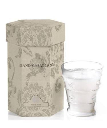 Zodax White Rose Grand Casablanca Jar Candle