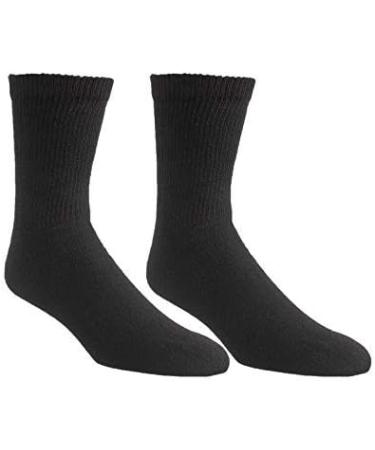 Comfort Finds Diabetic Crew Socks (Size 10-13) - Breathable Cotton, Loose Fitting, Non-Binding Top - Improve Circulation & Relieve Painful Swollen Feet (Black 6 Pairs) - Buy Online on GoSupps.com