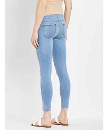 Motherhood Maternity Women's Indigo Blue Ankle Denim Jegging Jeans M Cornflower Light Wash | Secret Fit Belly Technology - Buy Online on GoSupps.com