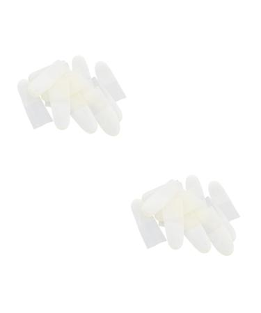 FRCOLOR 300 Pcs Finger Cots Latex Finger Sleeve Latex Finger Protector Protective Fingertips Latex Finger Covers Latex Fingertips Anti Static Fingertips Whitex2pcs 6X2.8X0.1CMx2pcs