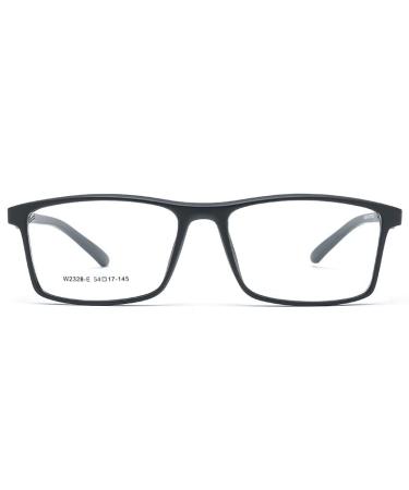 PARWANA Stylish Rectangle Computer Readers Eyewear Anti Eye Strain Reading Glasses Blue Light Blocking Flat Light Mirror +300 Blue-black