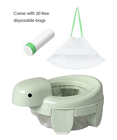 Rezlli 4-in-1 Portable Potty Training Seat with Disposable Liners - Green - Buy Online on GoSupps.com
